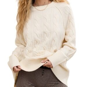Aerie unREAL Cable Crew Sweater